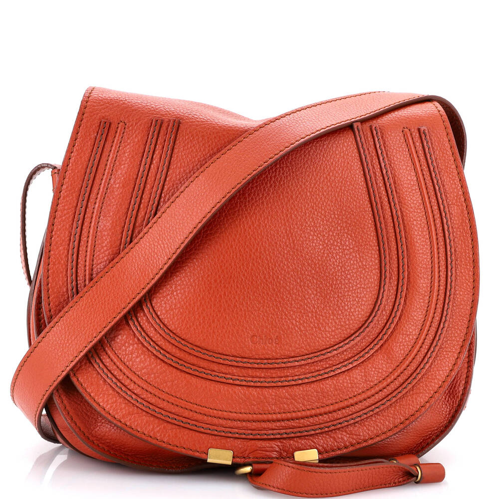 Chloe Marcie Saddle Bag Leather Medium #245115C78B
